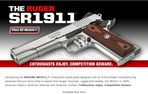 RUGER SR1911 CENTERFIRE PISTOL